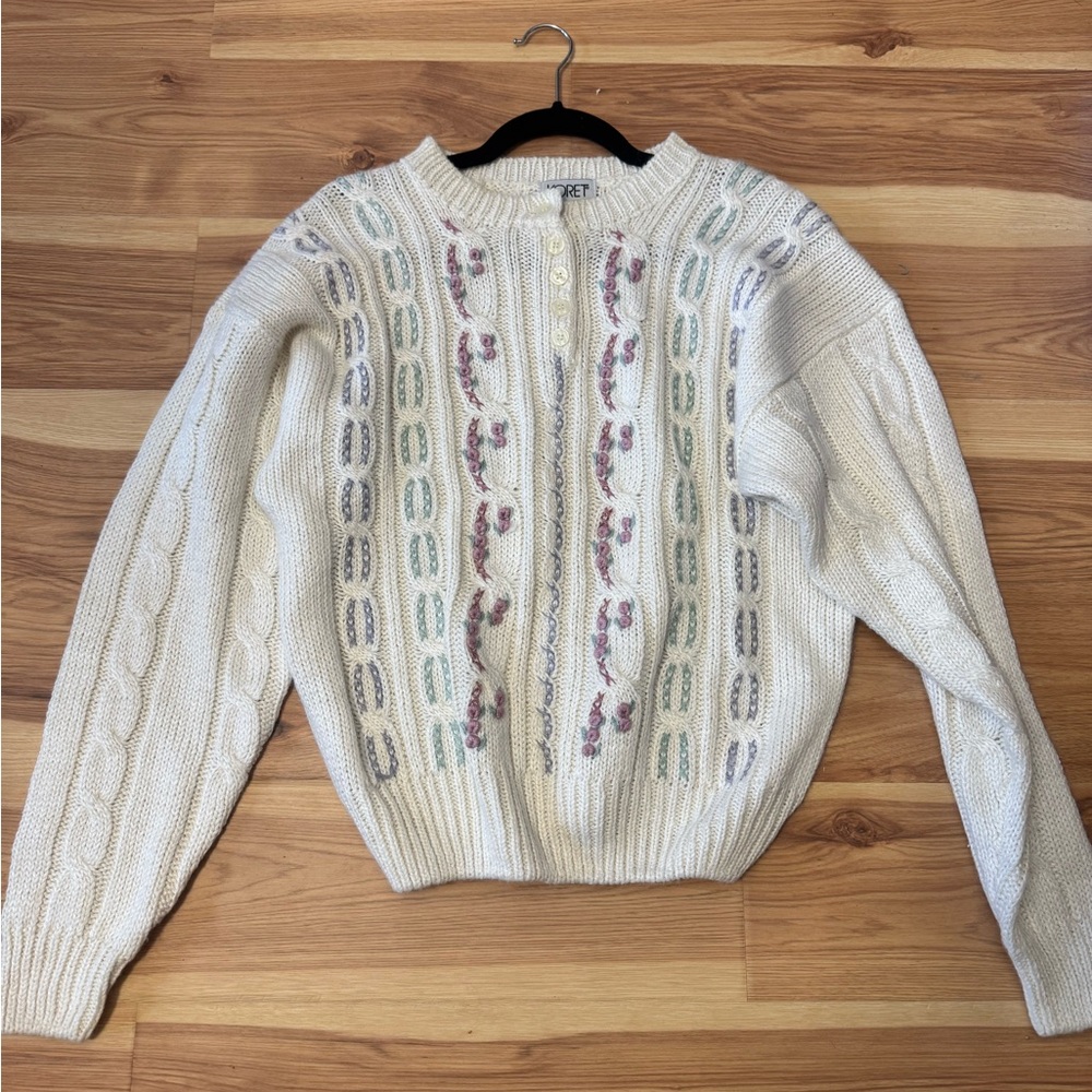 Vintage Grannycore Knit Sweater
